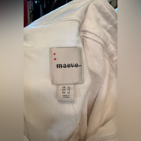 NWT Anthropologie Maeve Embellished Linen Wrap Midi Skirt - neutral motif - 10 - Picture 12 of 13